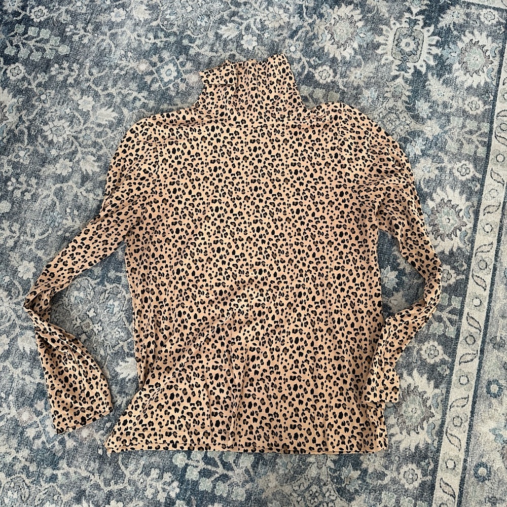J Crew Tissue Turtleneck Long Sleeve Tee